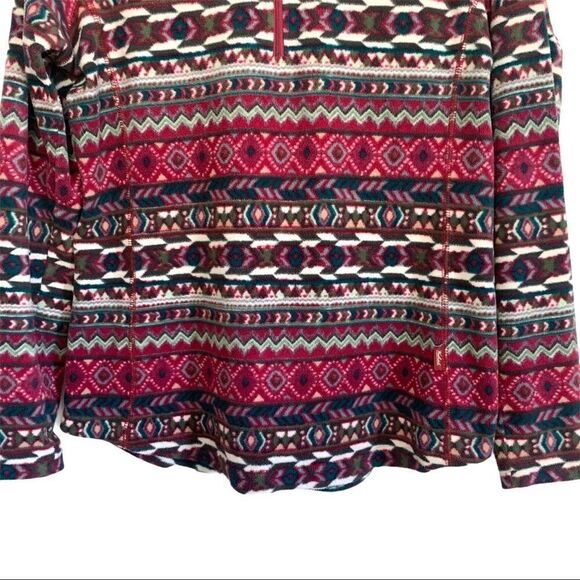 Woolrich Aztec Print Half Zip Fleece Pullover - Picture 4 of 8